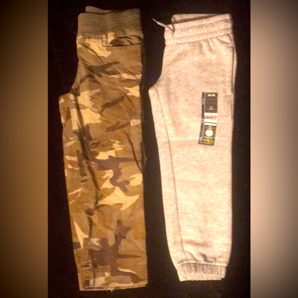 Athletic Works Fleece Sweats NWT XS (4-5)
SGT. Fletcher Camouflaged pants 
sz. 7